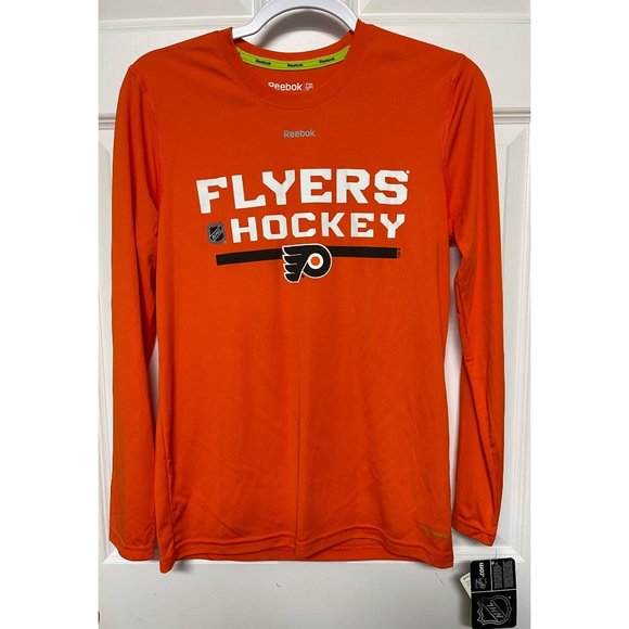 NHL Official Philadelphia Flyers Black Shirt Jersey Youth Size XL 14/16